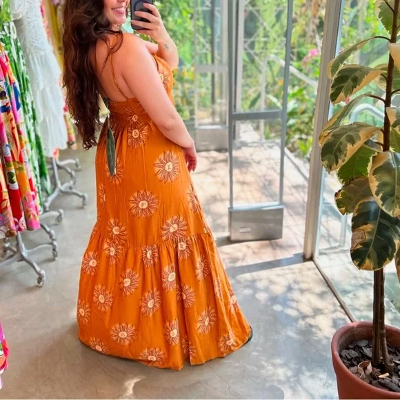 FARM Rio Sun Long Dress Size M - Picture 2 of 9